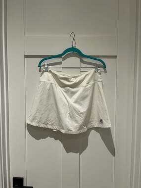 Fila Sport Women's White A-Line Tennis Skort Size Large